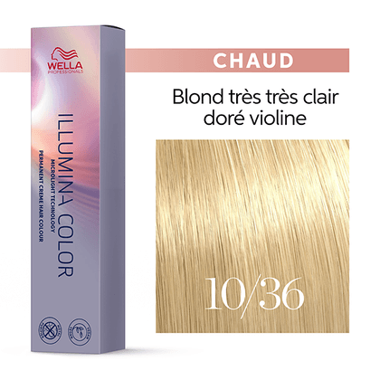 Illumina Color 10/36 Blond très très clair doré violine